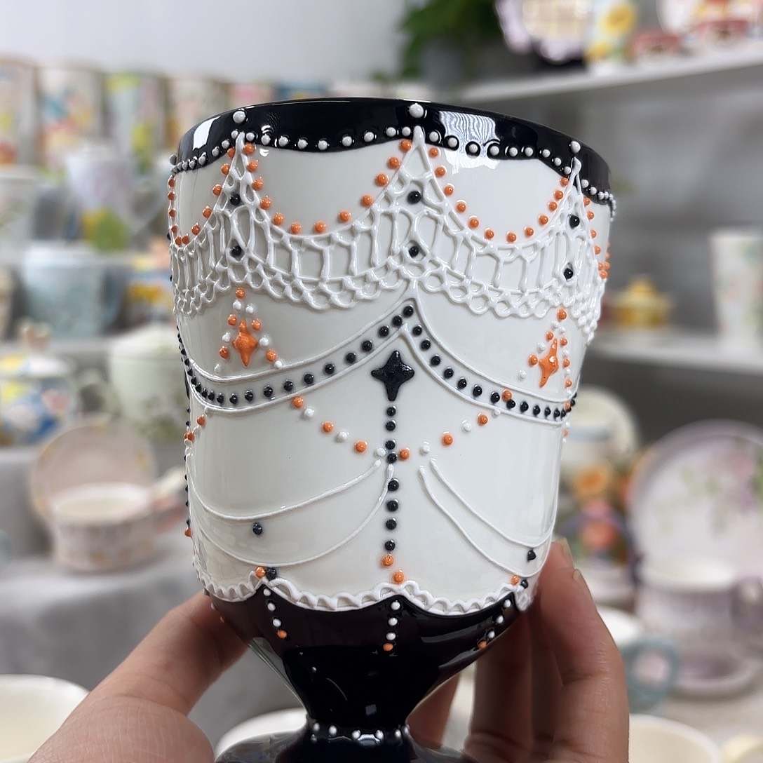 手绘高温釉下彩陶瓷