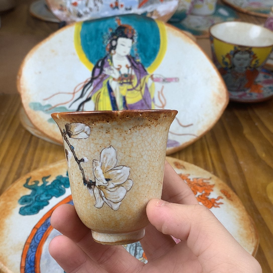笑***6杯景德镇陶瓷手作
