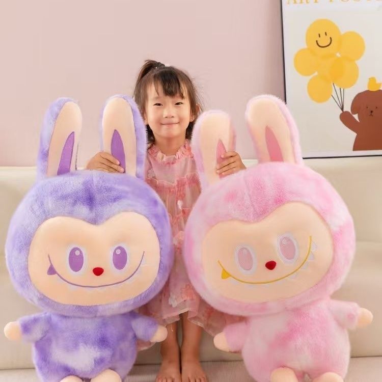 可爱布布扎染拉拉毛绒玩具拉兔兔公仔抱睡玩偶送女友生日礼物儿童