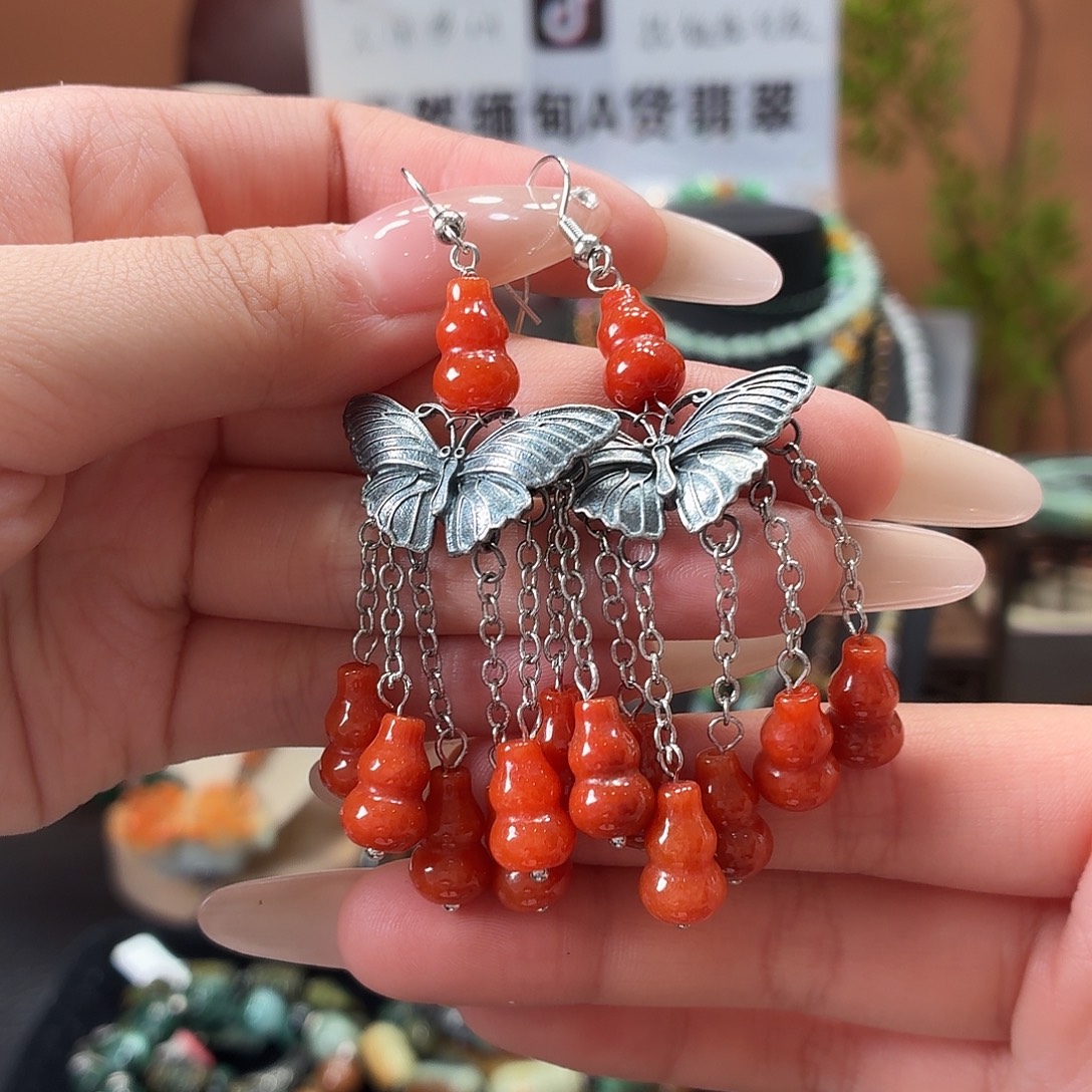 翡翠未镶嵌耳饰耳饰