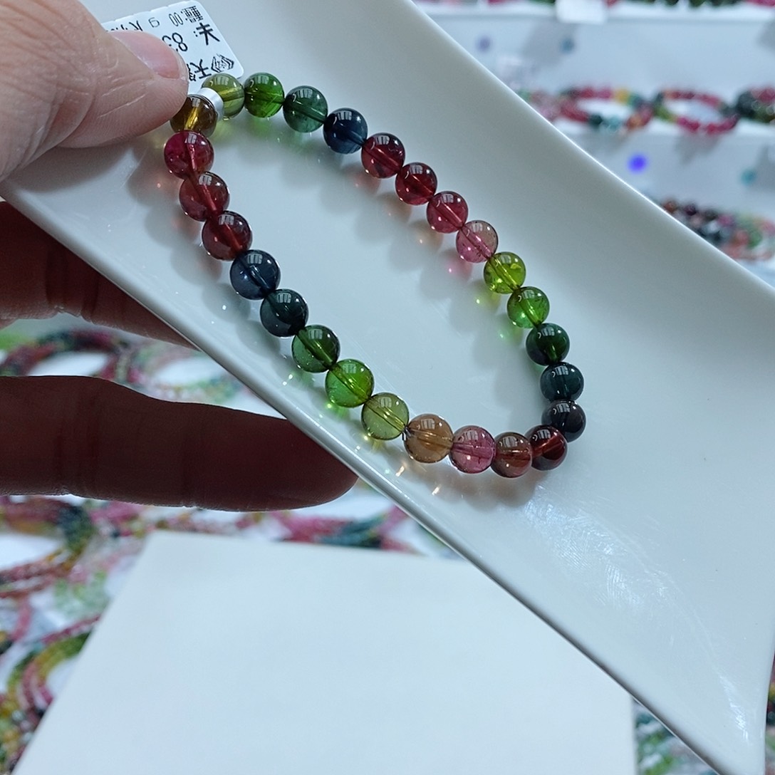 碧玺碧玺未镶嵌手链