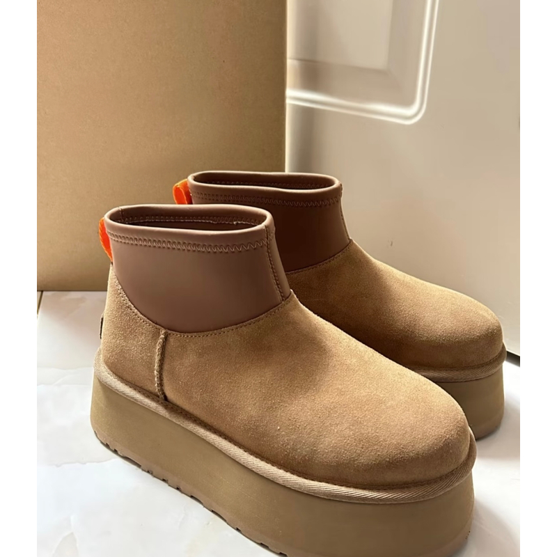 【迪普5cm-全新未拆封】羊皮毛一体迪普雪地靴-LF