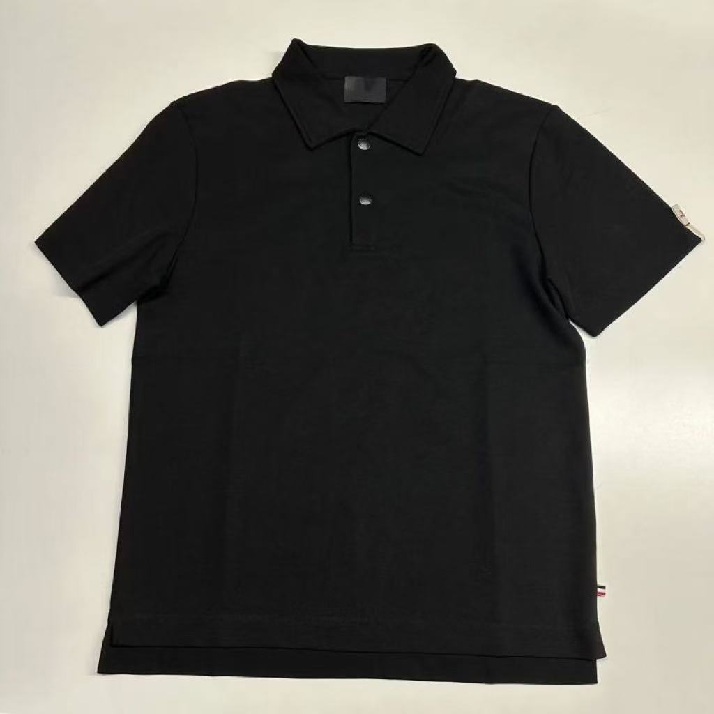 【正经小郑】懵懵懂懂的男士黑色胸前山系标polo衫