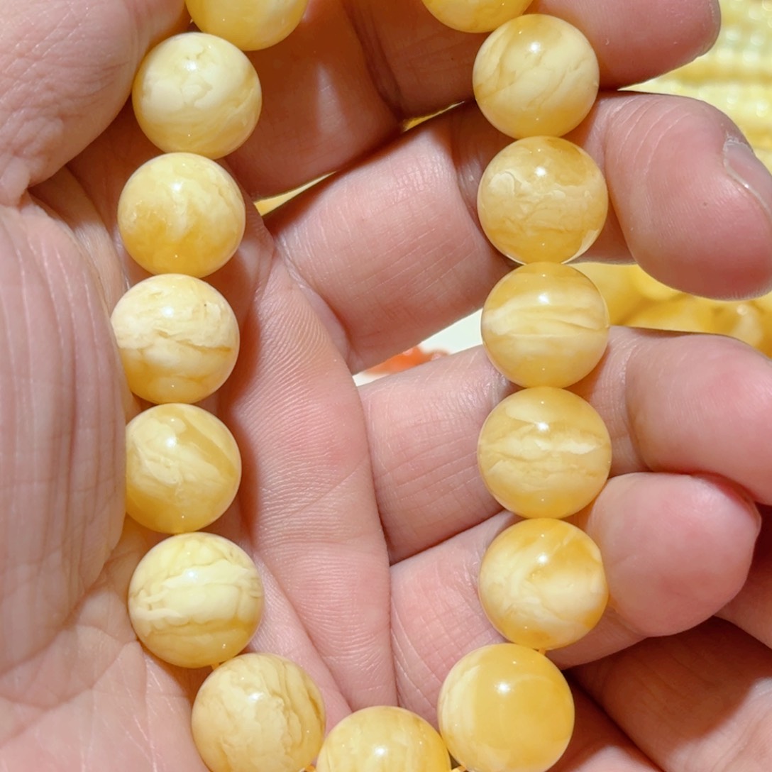 蜜蜡手链未镶嵌琥珀蜜蜡手串13mm+