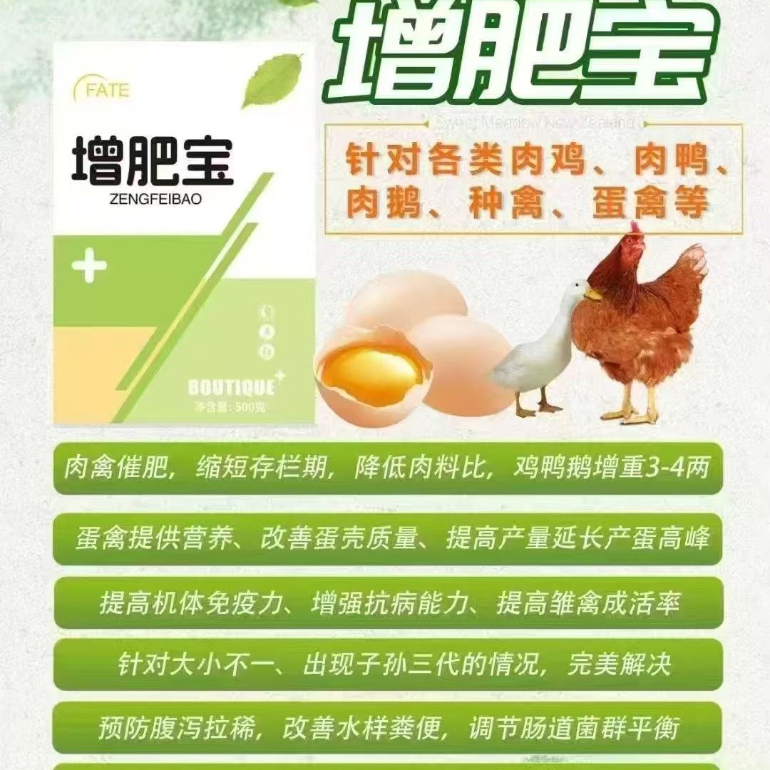 增肥宝 肉禽催肥专用适用于鸡鸭鹅10天见效七效和一