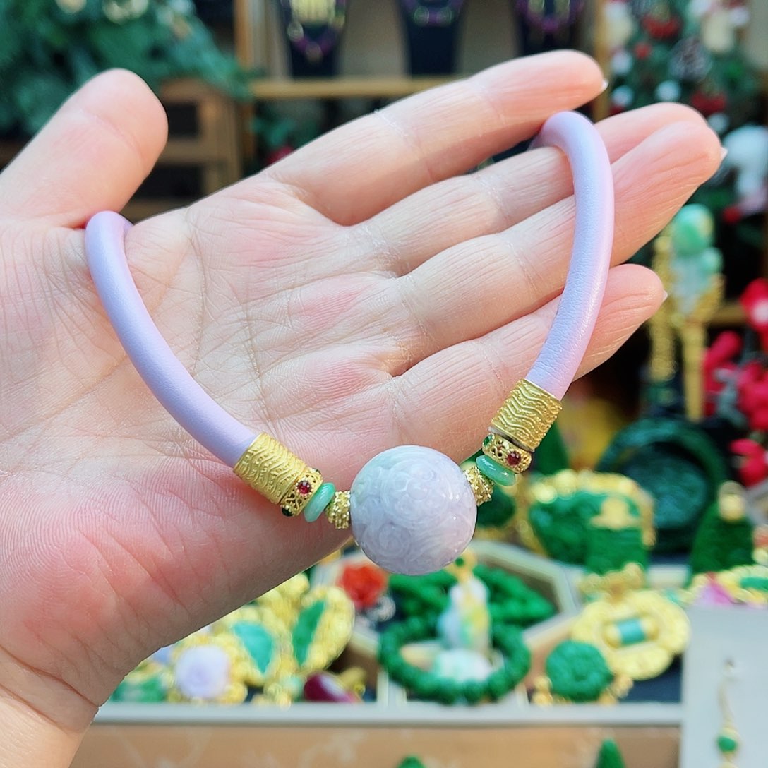 颈饰银S925镶嵌翡翠48小时鉴赏期