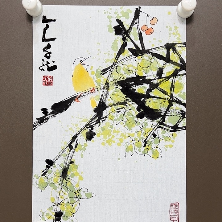 国画郭千龙   手绘原创