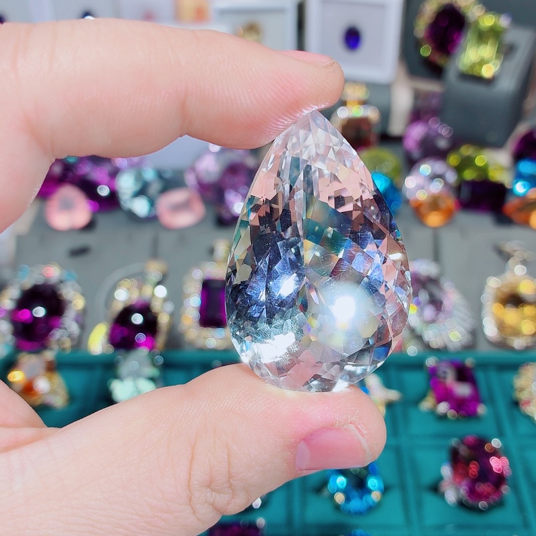 戒指未镶嵌水晶146ct 水滴形