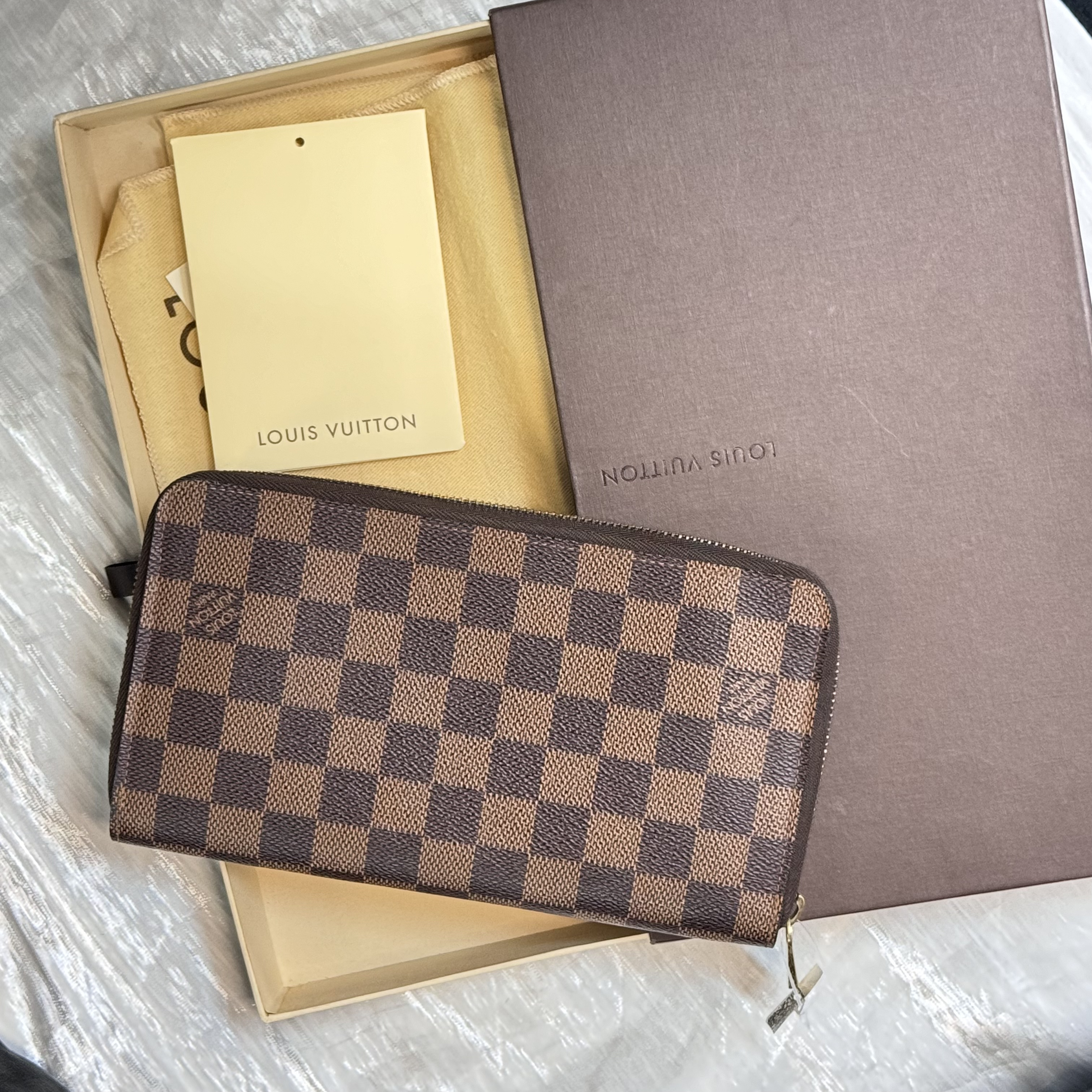 95新 LouisVuitton/路易威登 lv棋盘格手拿钱包 