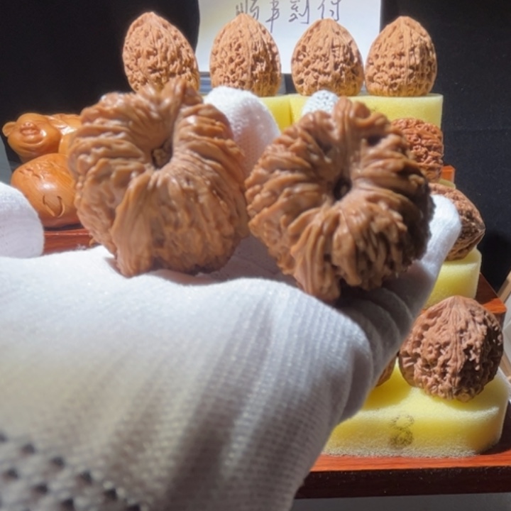 文玩核桃吊坠涿鹿壹代凹底墩子