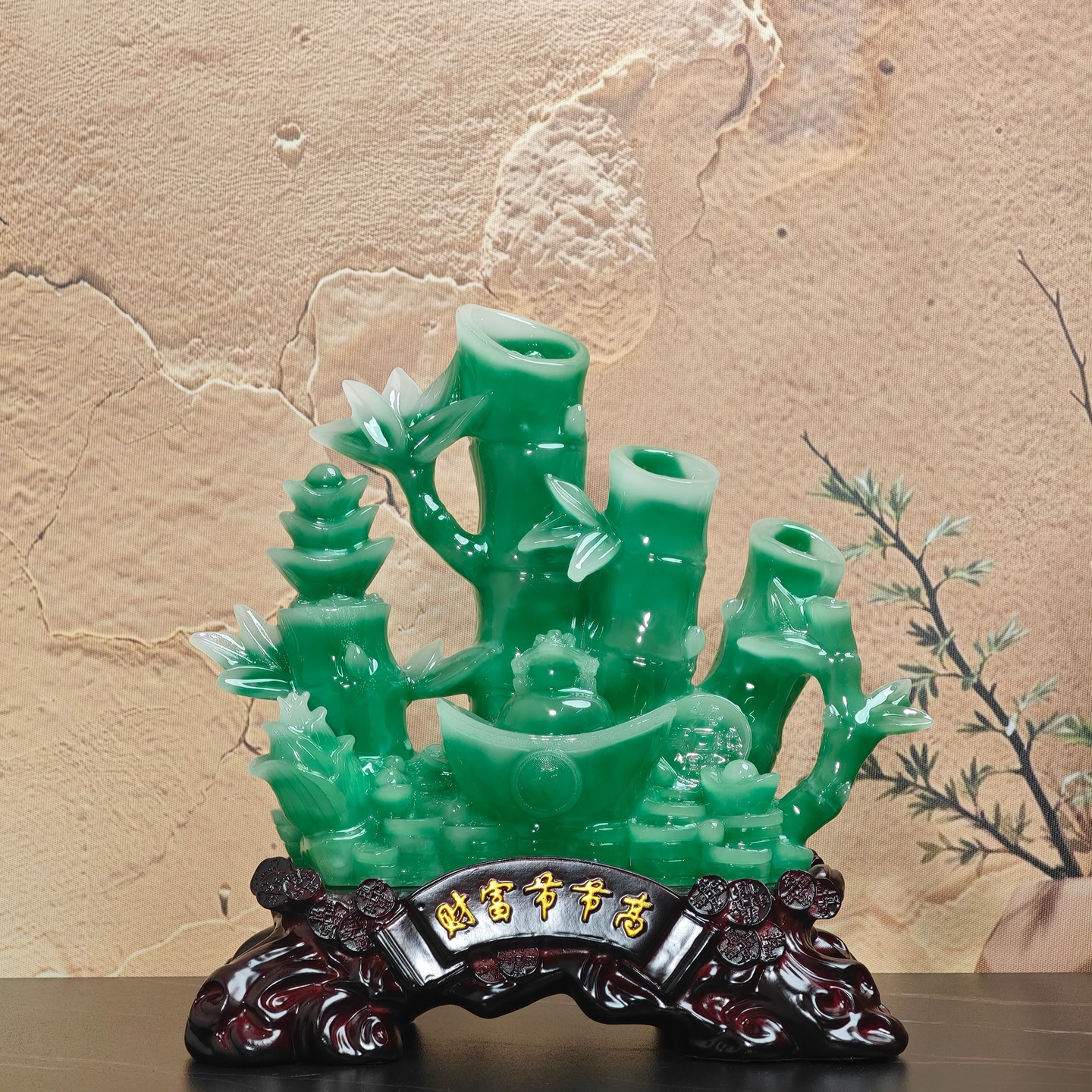 节节高升竹子摆件新中式客厅玄关电视柜装饰品创意办公室乔迁礼品