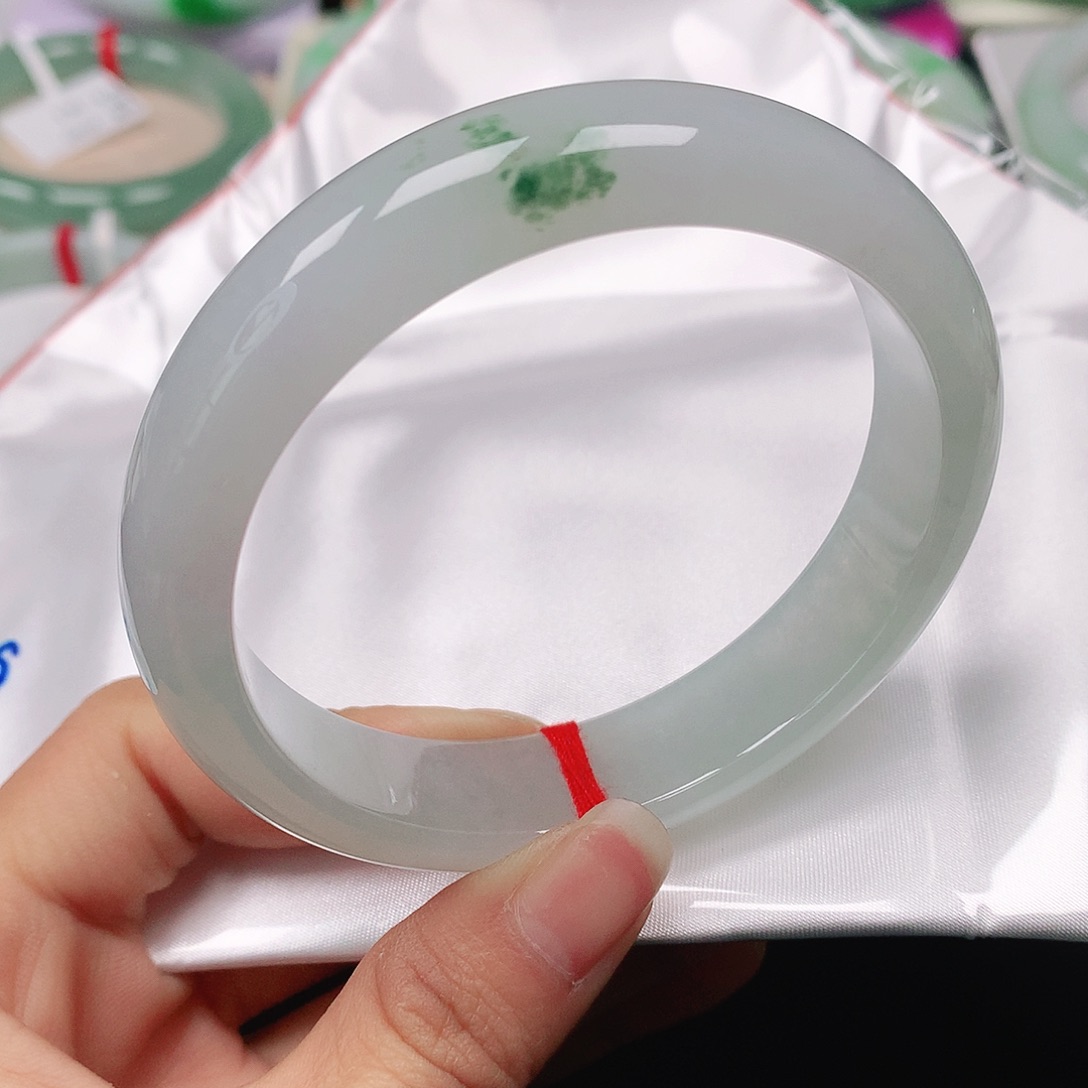 翡翠手镯未镶嵌天然翡翠手镯60