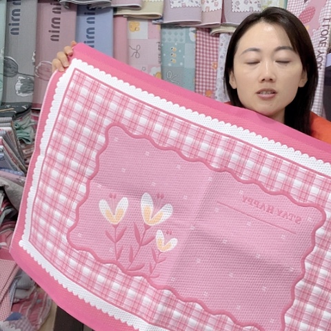 棉特价粉色三朵花