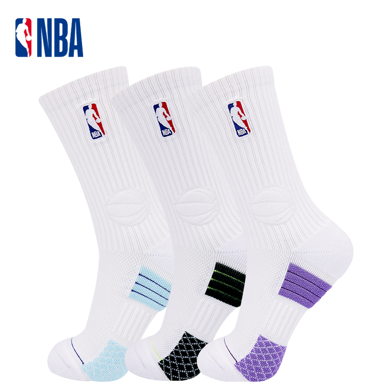 NBA长筒篮球运动袜高筒跑步训练袜加厚耐磨运动袜子篮球袜透气