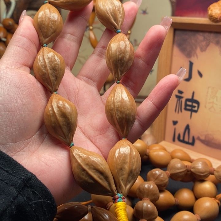 橄榄核手串/手链2.1蒜头手持彩绳