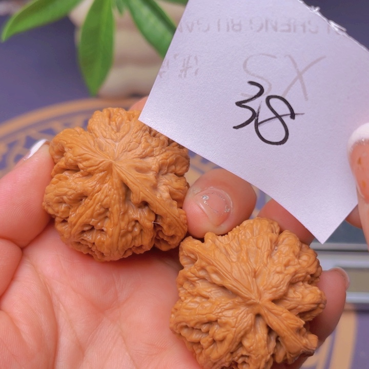 文玩核桃把件44粗筋38