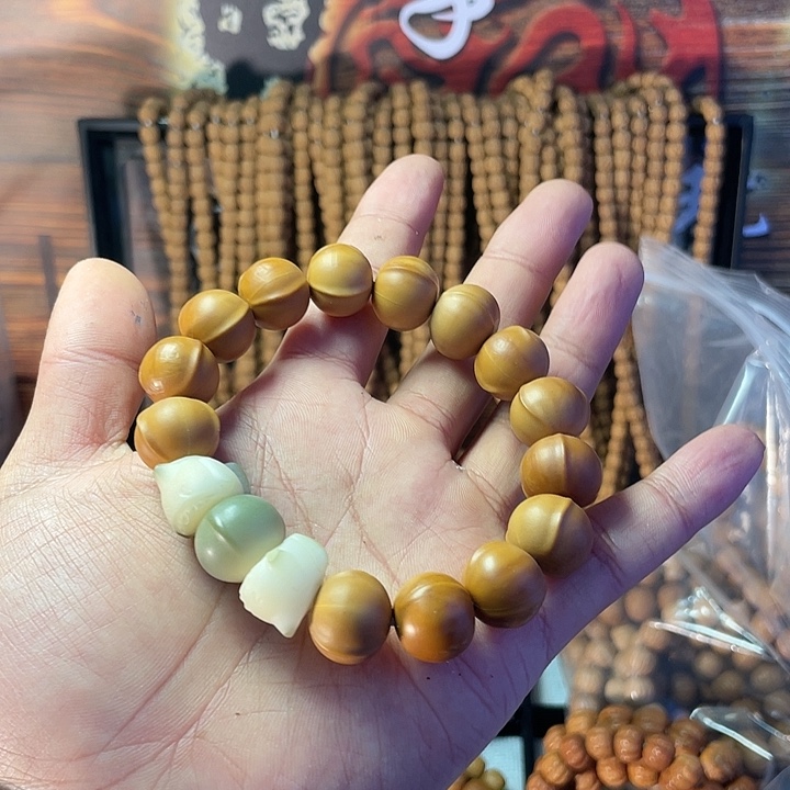 猴头核桃手串猴头鲨鱼瑕疵体验款