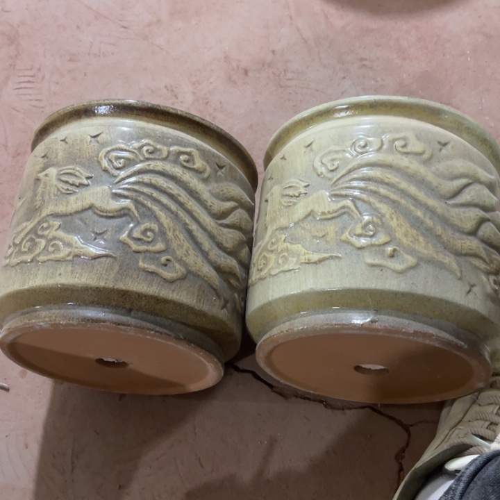 花盆紫砂口径20高度18两只正品