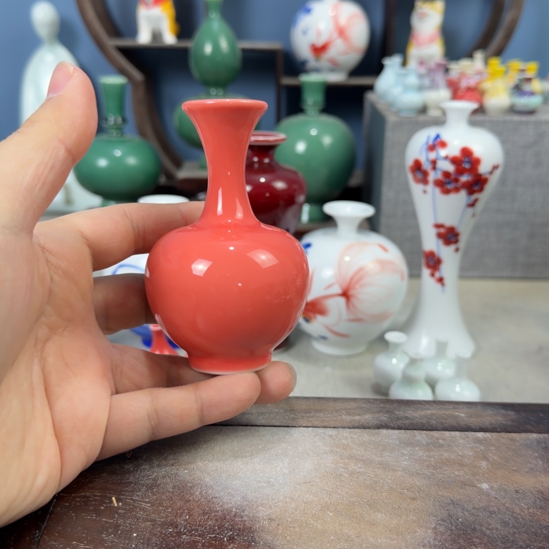 陶瓷手工小花器摆件
