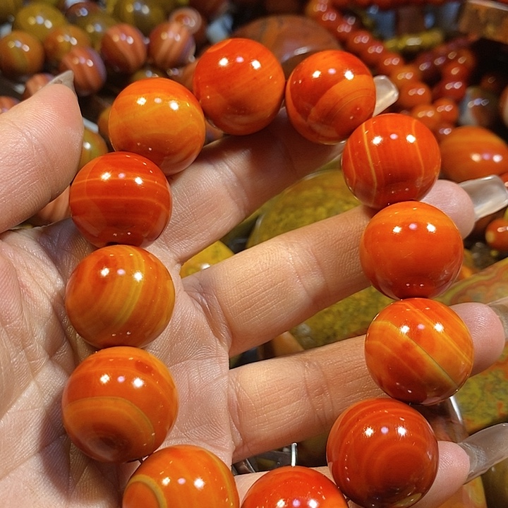 玛瑙/玉髓手链未镶嵌暖*风