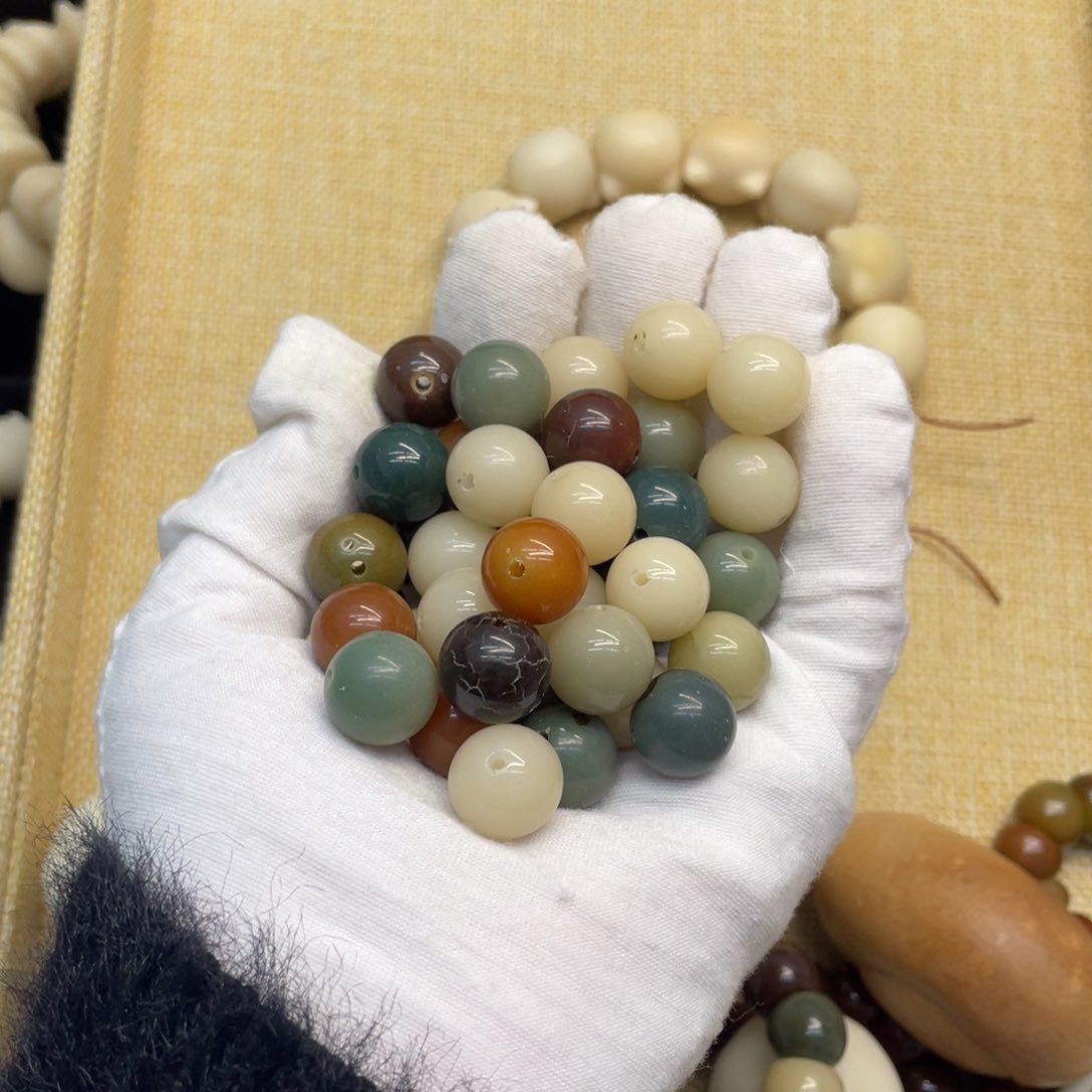 菩提根/象牙果吊坠14精工瑕疵圆珠散珠50颗一锅1111