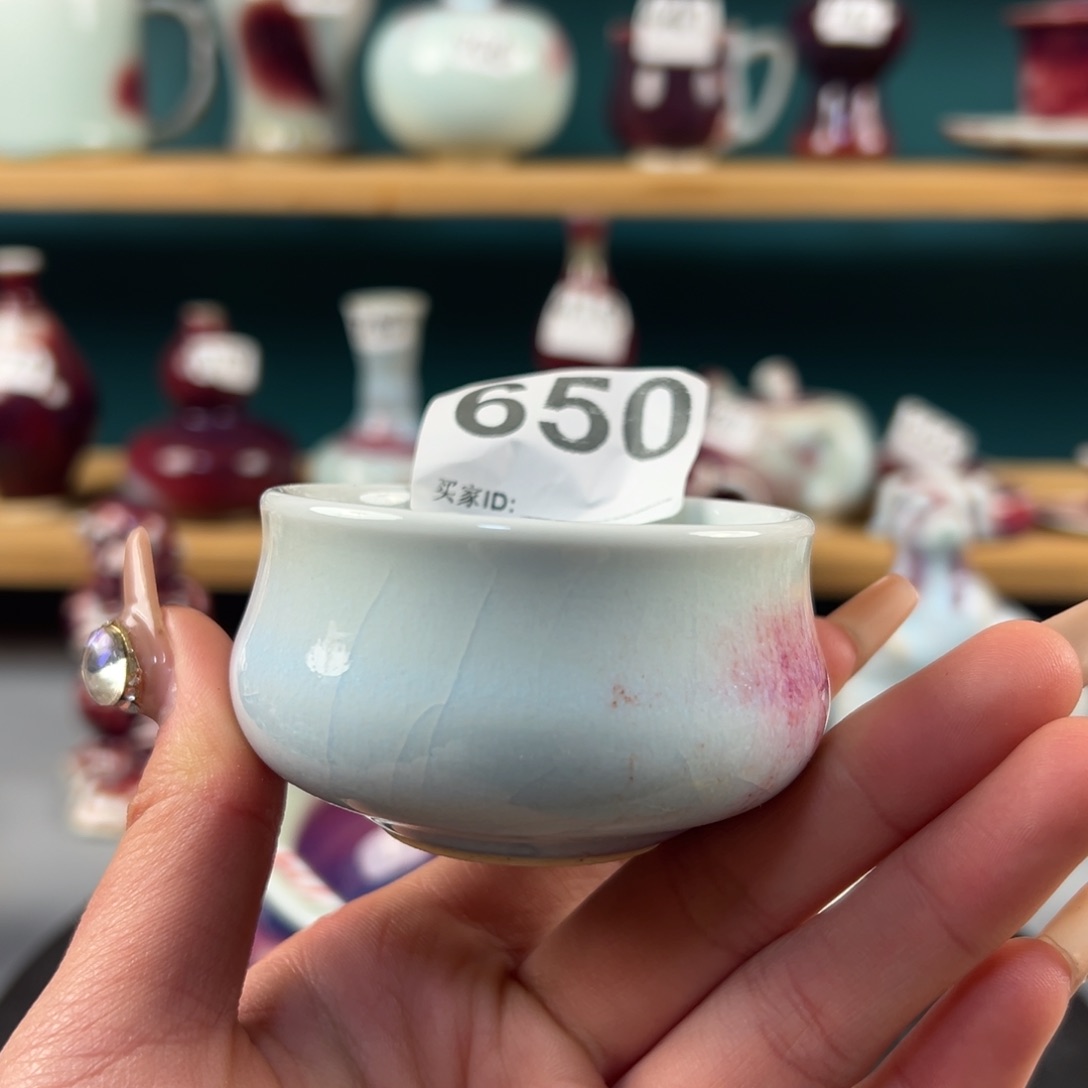 瓷片微瑕主人杯纯手工