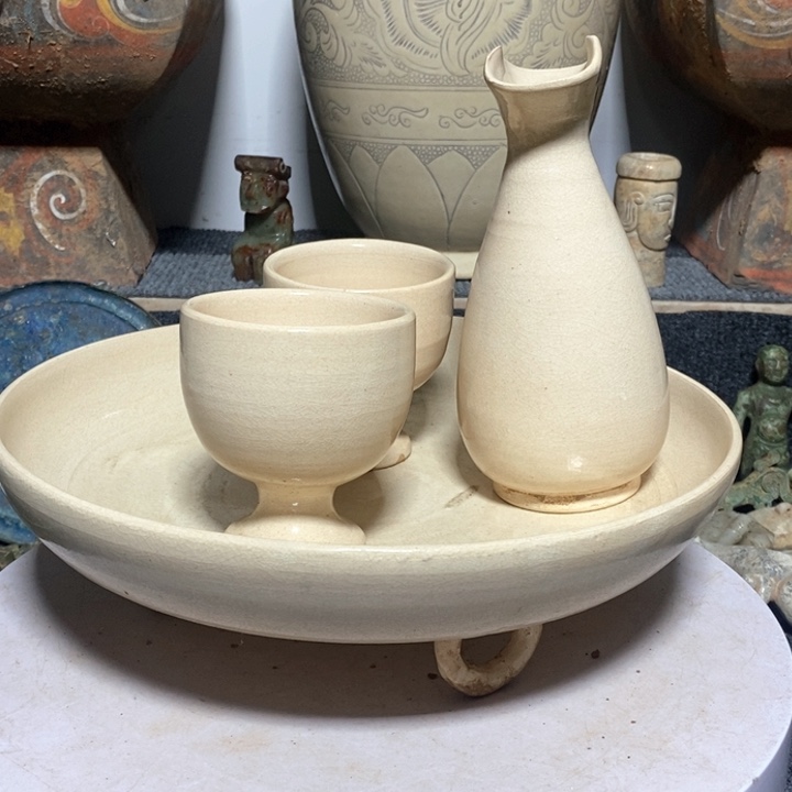 摆件青**人精品瓷器摆件