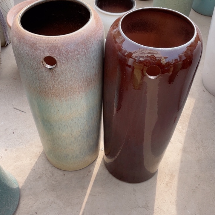 紫砂花盆无孔瑕……