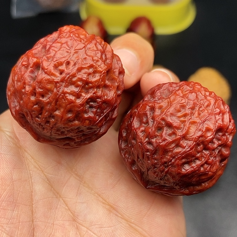 【闪购商品】把件文玩核桃40尺蛇皮元宝