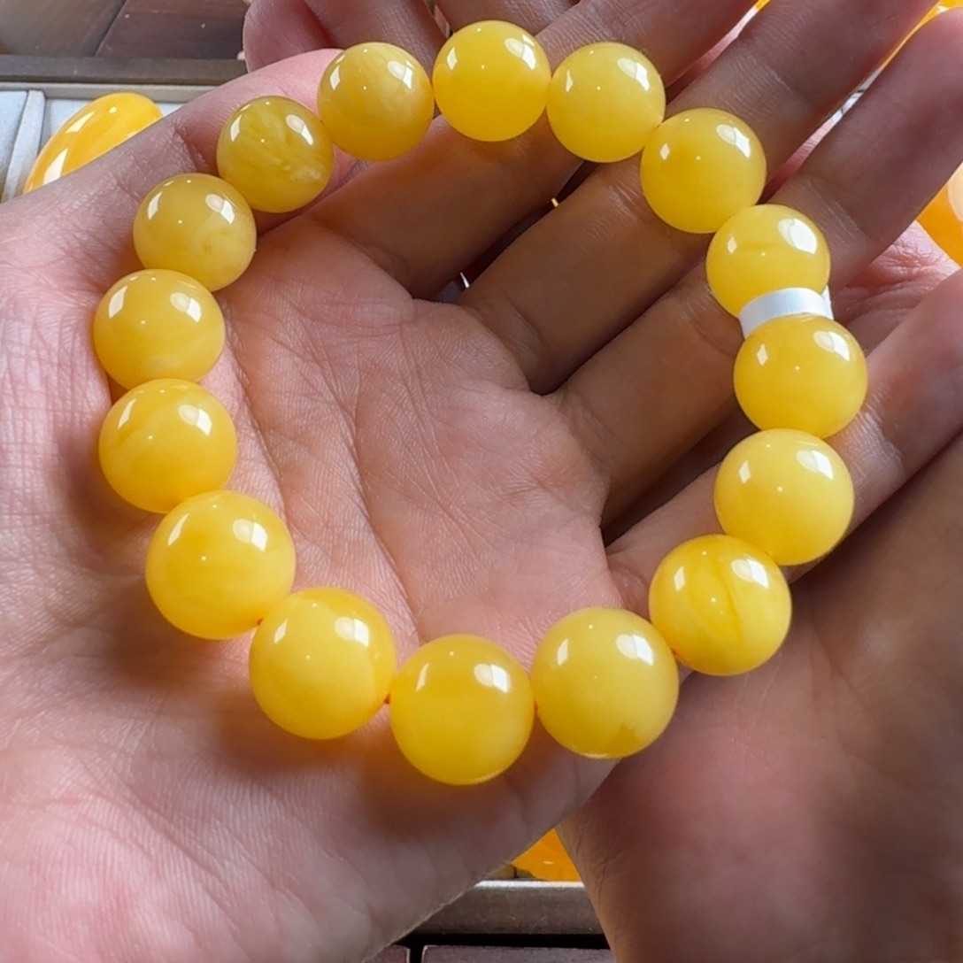 蜜蜡毛衣链未镶嵌