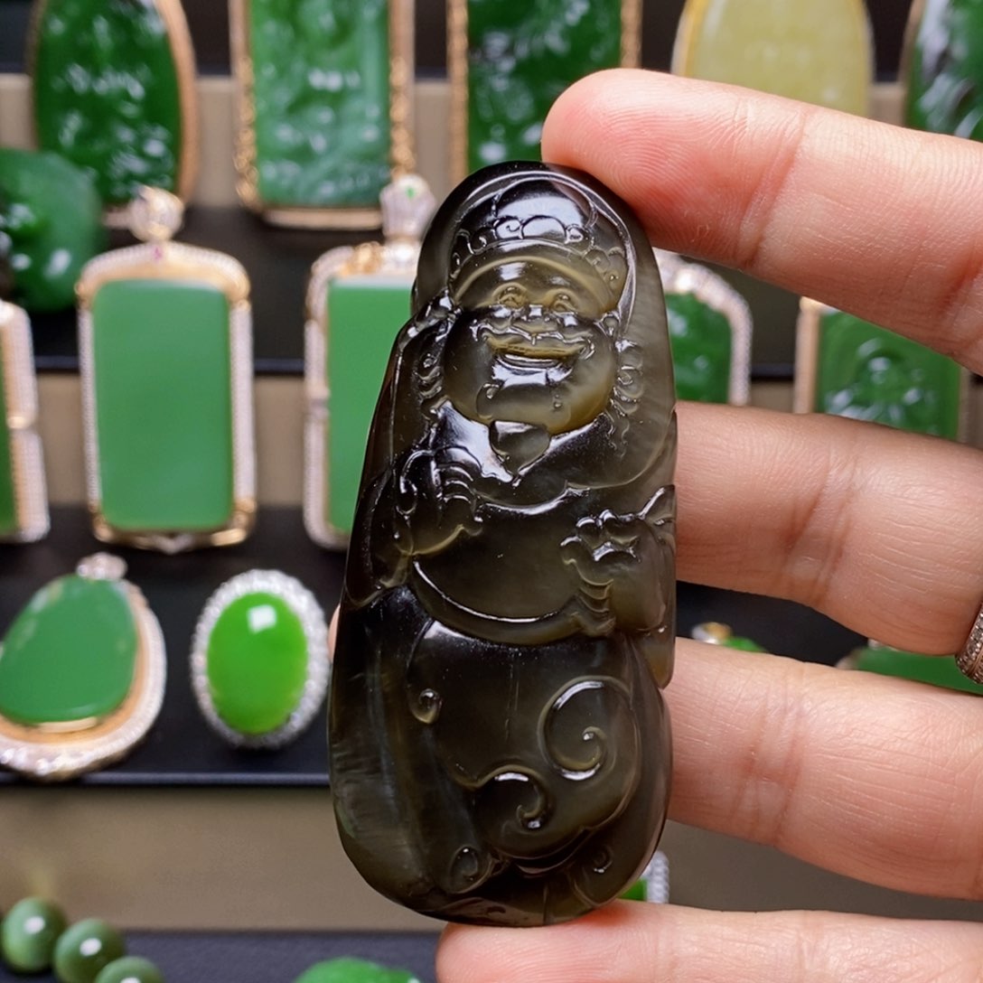 和田玉吊坠(不含链)未镶嵌