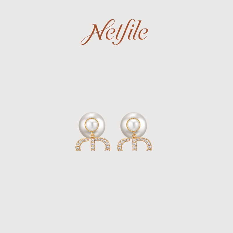 合金琉璃耳饰 NetFile【奈奈专属】D家 双珠耳钉NF507R009