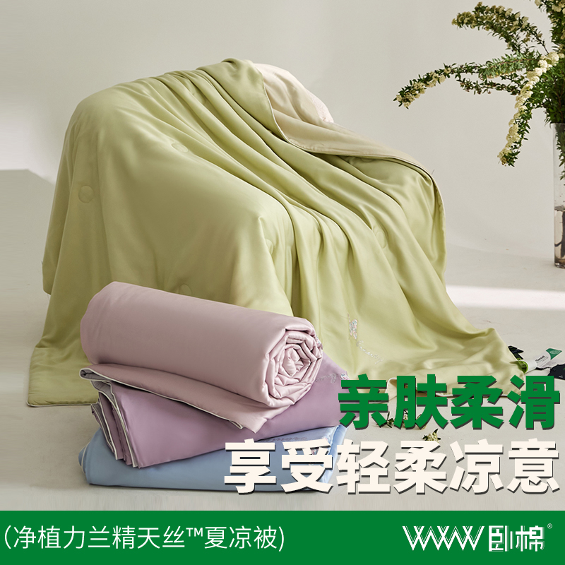 WWW净植力轻奢奥地利兰精天丝夏季简约凉感透气舒适夏凉被B0013