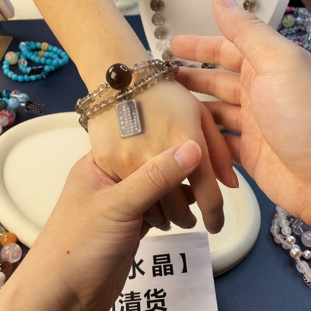 银S925镶嵌水晶手链