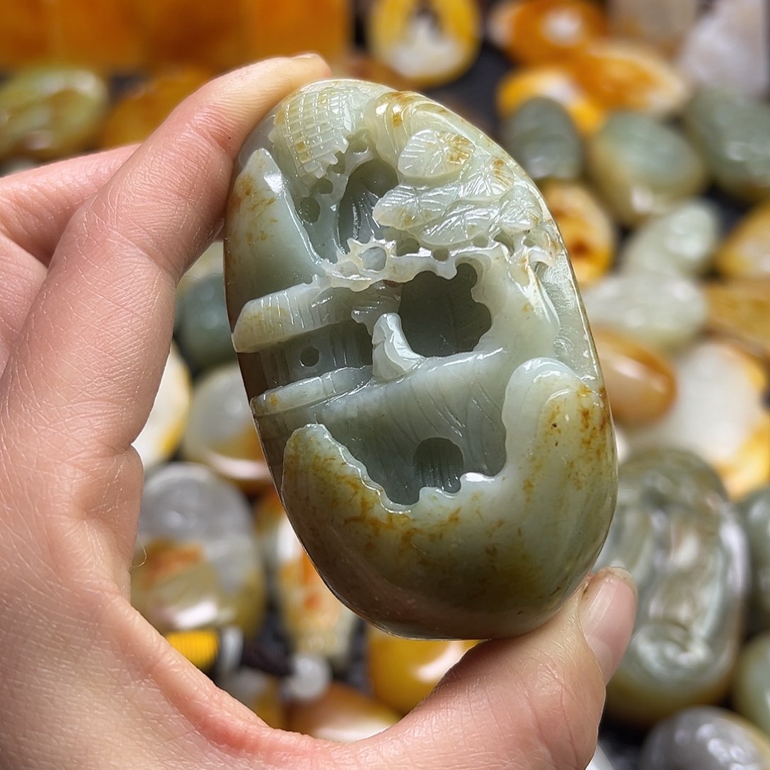 和田玉把件未镶嵌