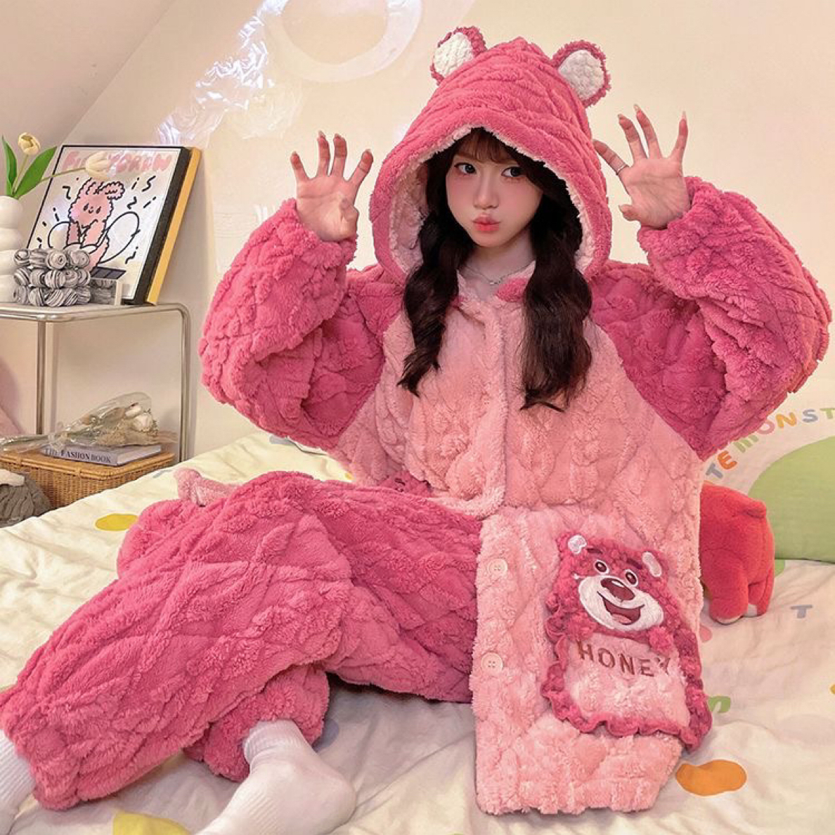 卡通三层夹棉加厚家居服套装 系列