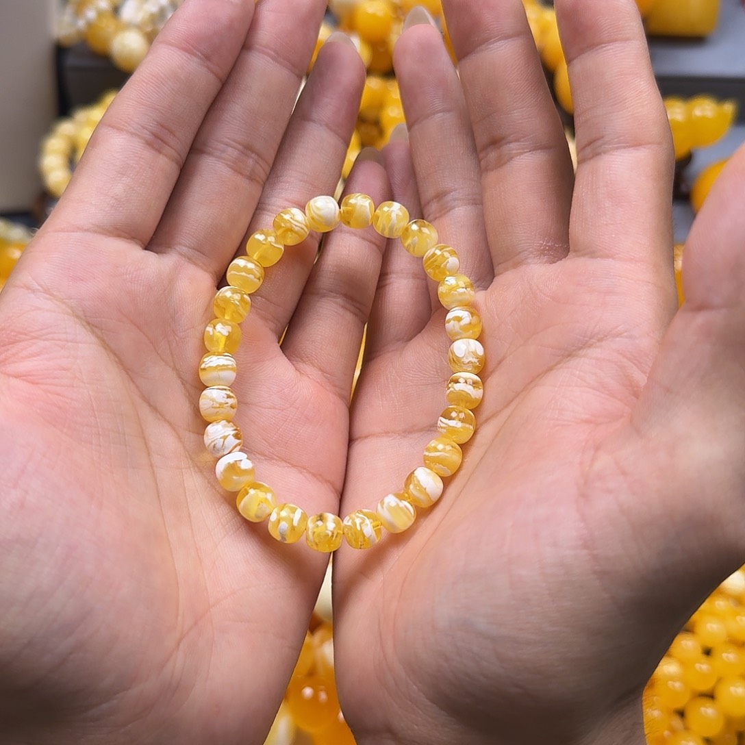 未镶嵌蜜蜡珠宝奇石8mm