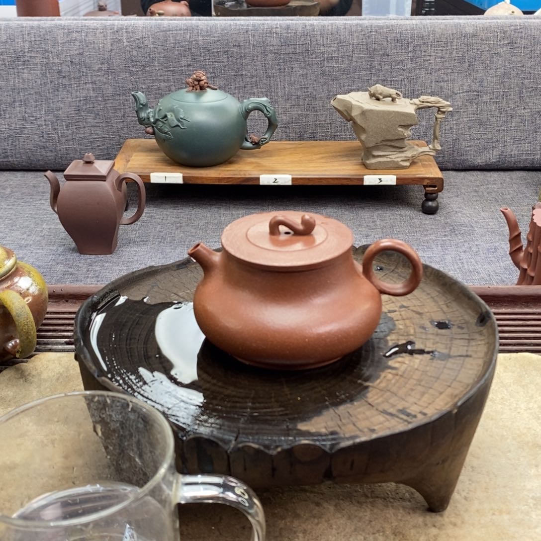 紫砂茶壶210容量艺术