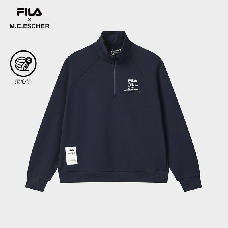Fila/斐乐女款内搭卫衣长袖舒适时尚休闲保暖秋冬立领F11W548227F