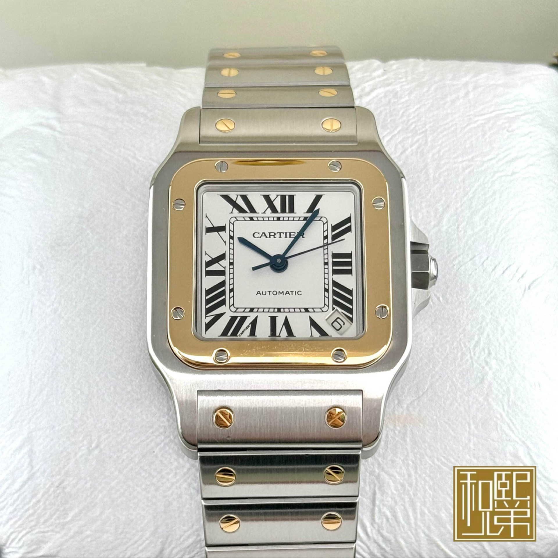 99新 Cartier/卡地亚 山度士/W20099C4/表+盒/45.5*35
