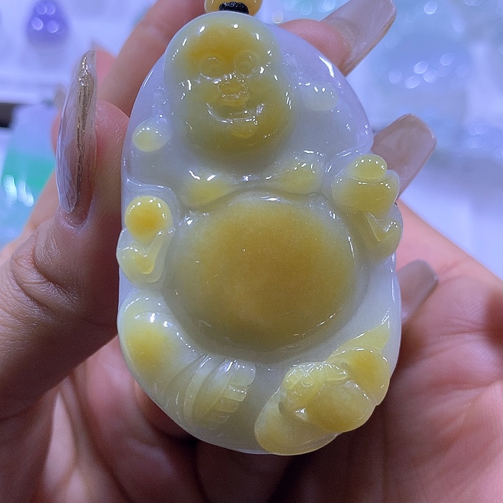 翡翠颈饰未镶嵌天然翡翠A货吊坠