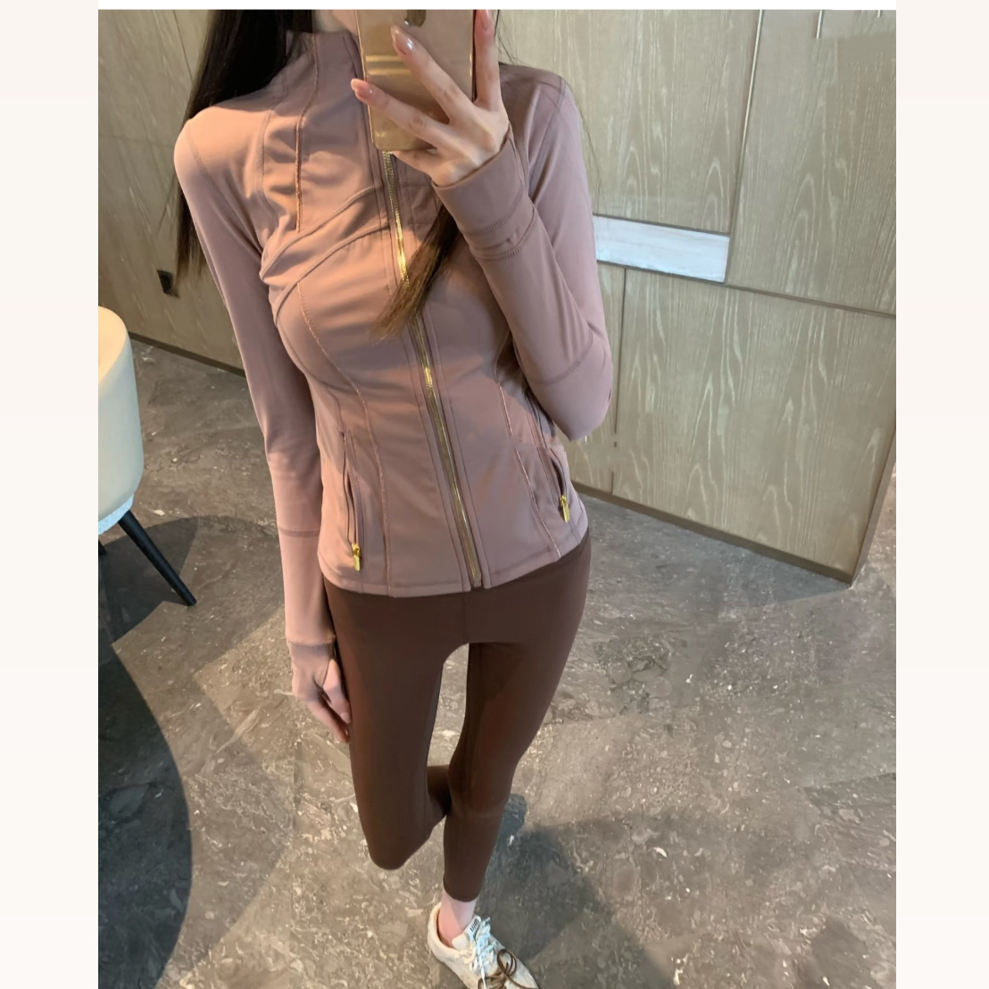 SANSIS  lllu 百搭单品 暮色玫瑰修身外套