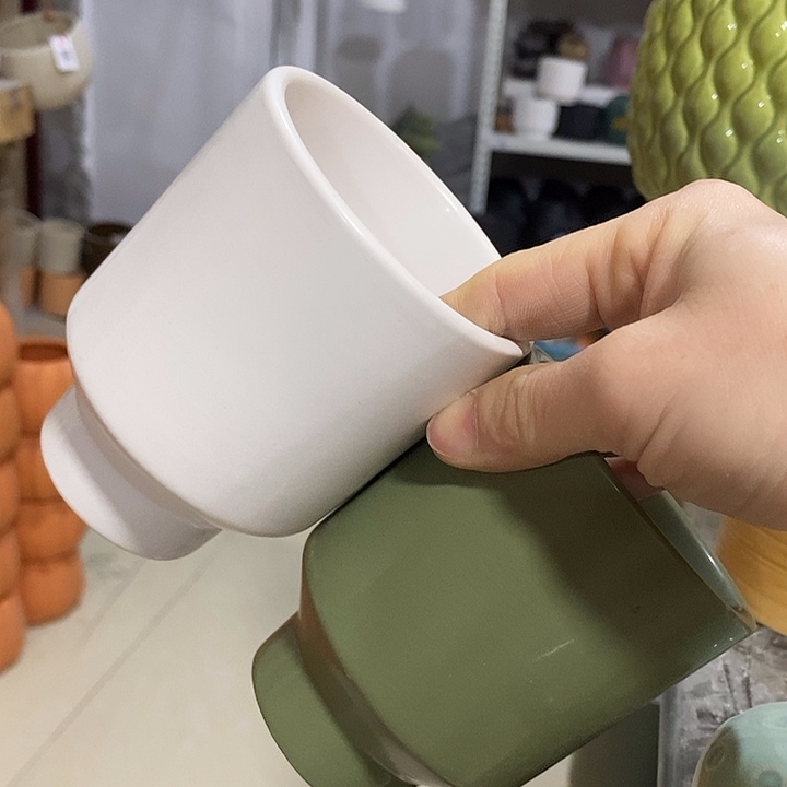 陶摆件陶盆有孔 瑕疵针孔漏釉介意勿拍外口 8外高10