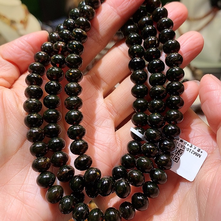 未镶嵌琥珀裸石8m翳珀