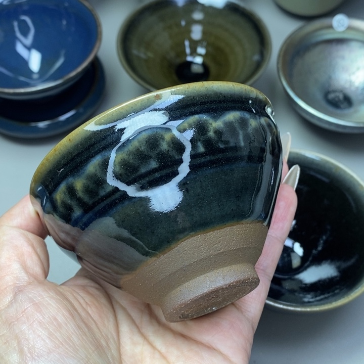 茶盏借*年建窑建盏柴烧主人杯