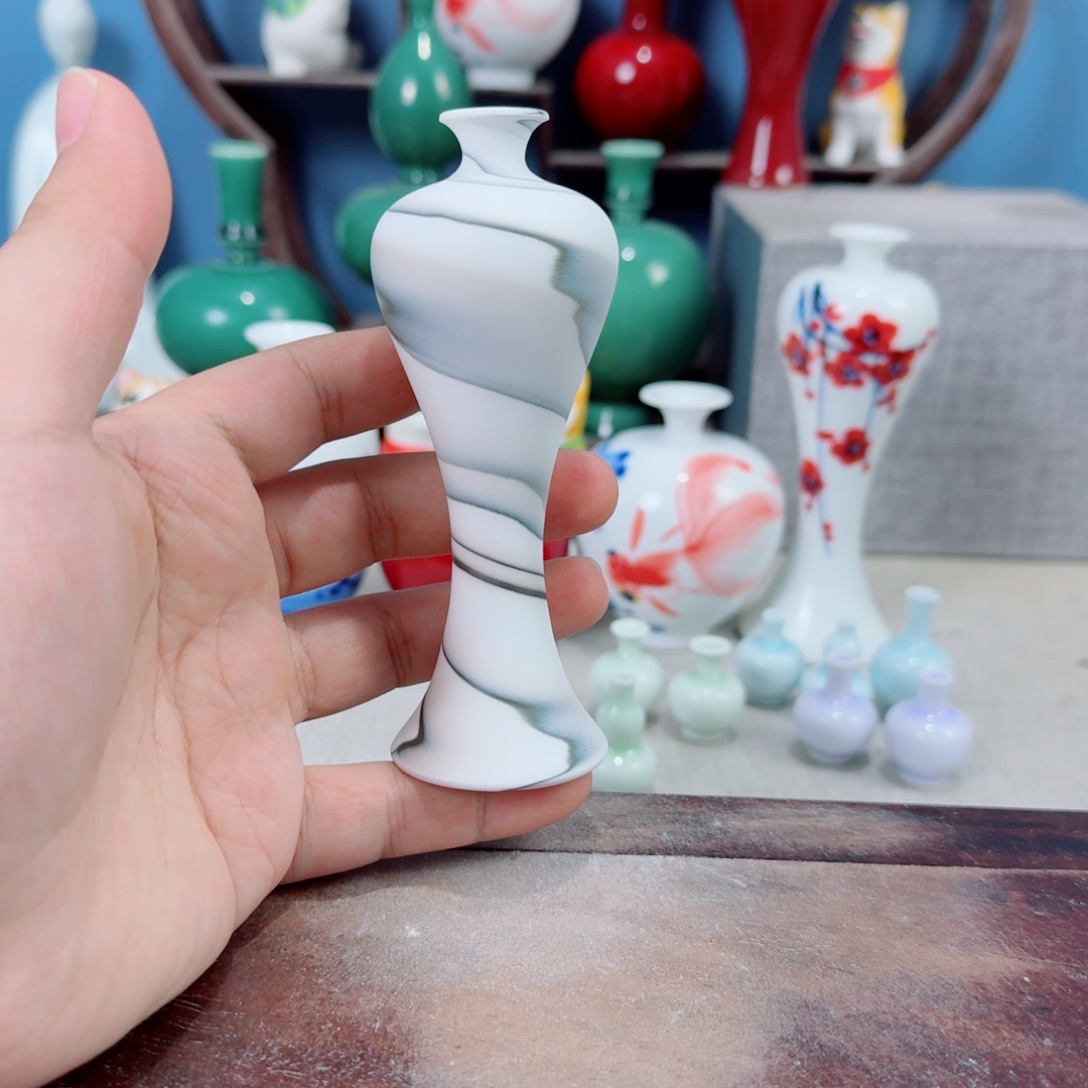 陶瓷手工小花器摆件