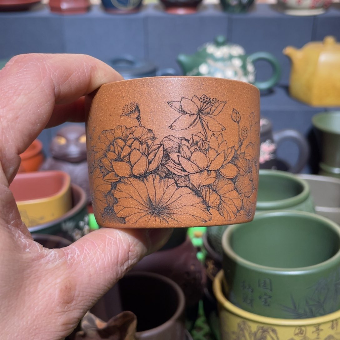 原矿紫砂手工主人杯