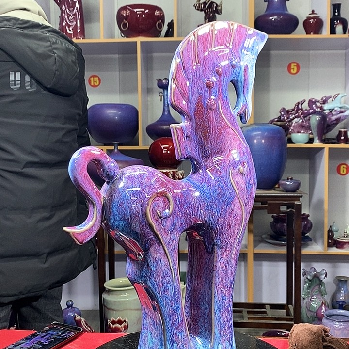 瓶中国神垕精品钧瓷