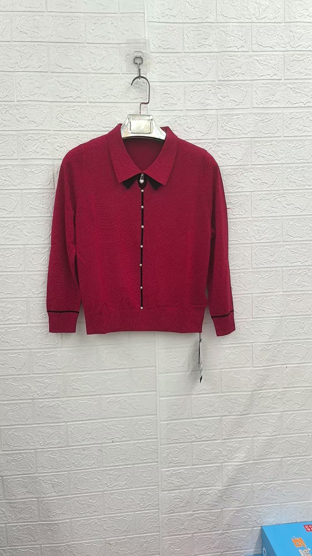 有领毛衣柔软舒适