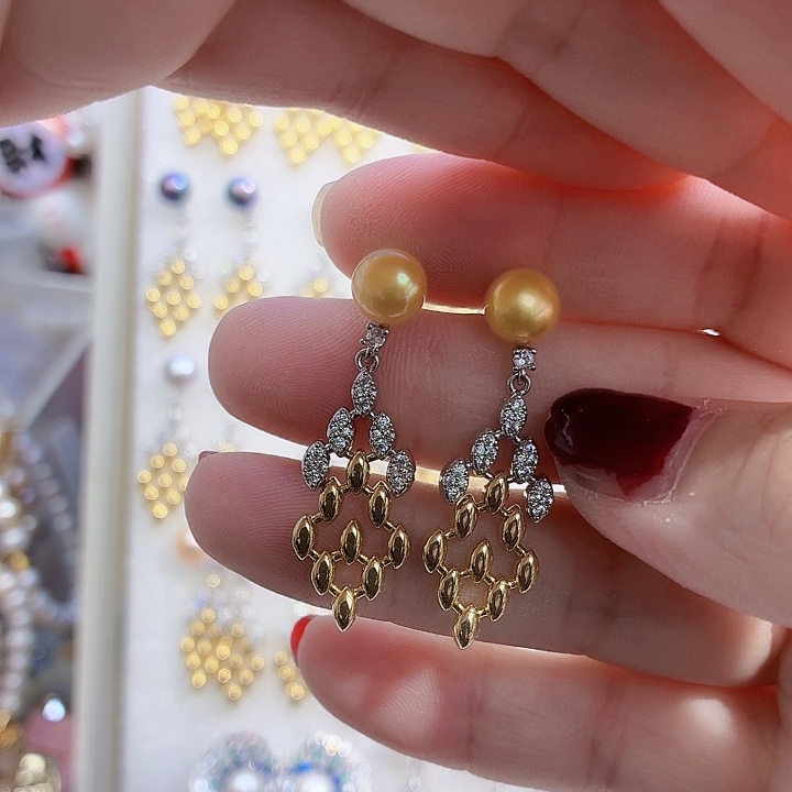 耳饰淡水珍珠合金